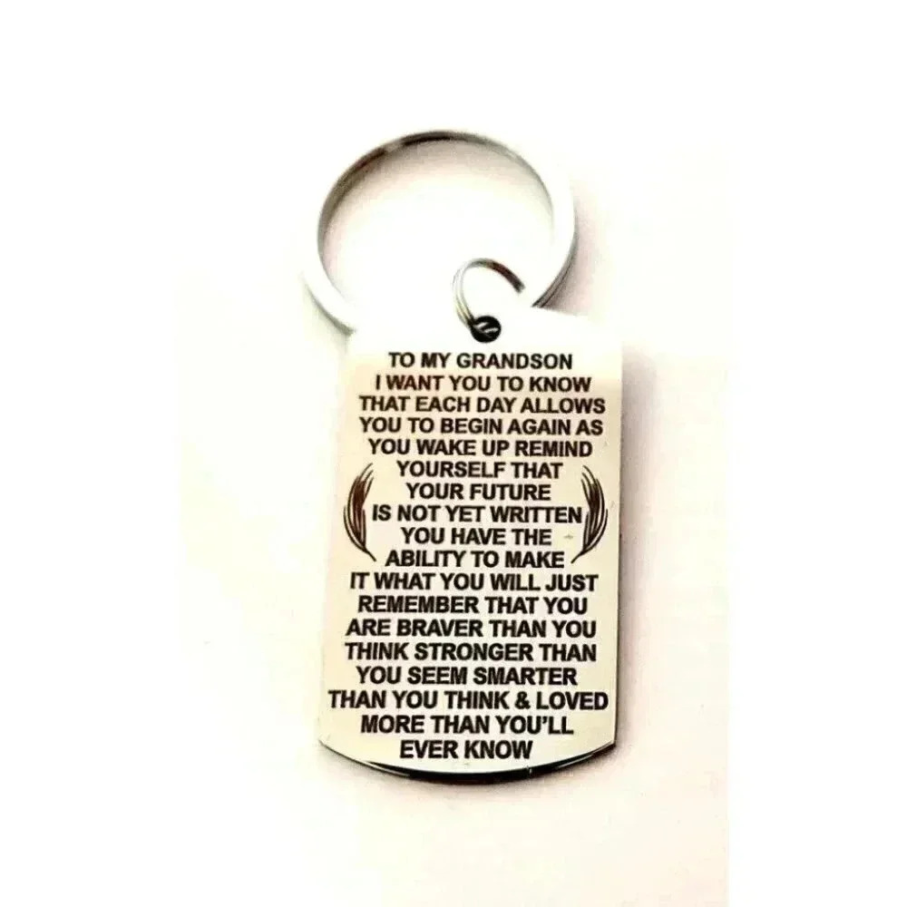 To my Grandson Love You More Than You Ever Know Keychain - Picture 1 of 1